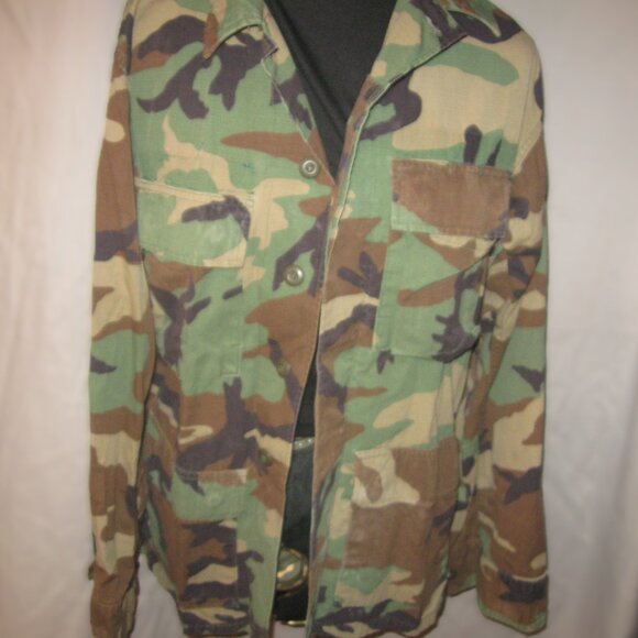 Military Camouflage Field Jacket AUTHENTIC S Small Reg